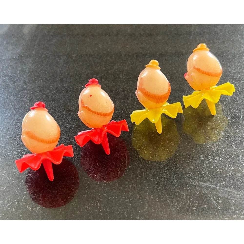 Vintage Wilton Derby Clown Cake Toppers‎ / Cupcake Picks Party Decorations